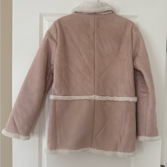 Forever 21 pink faux-suede coat - Picture 2 of 3